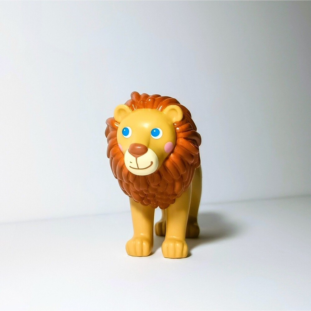 HABA Little Friends Lion - Chunky Plastic Zoo Animal Toy Figure